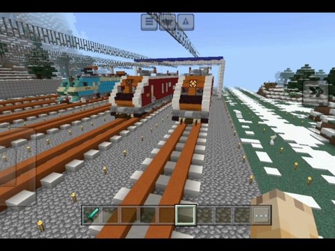我的世界手机版火车怎么做